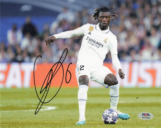 Eduardo Camavinga Signed 8x10 Photo PSA Real Madrid Soccer