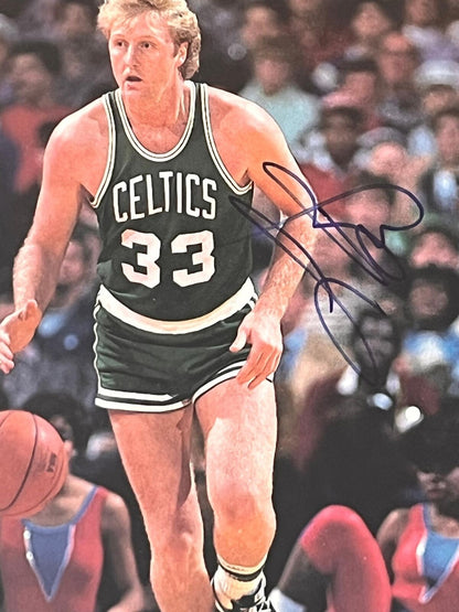 Larry Bird Signed photo PSA/DNA Celtics Autographed Slabbed