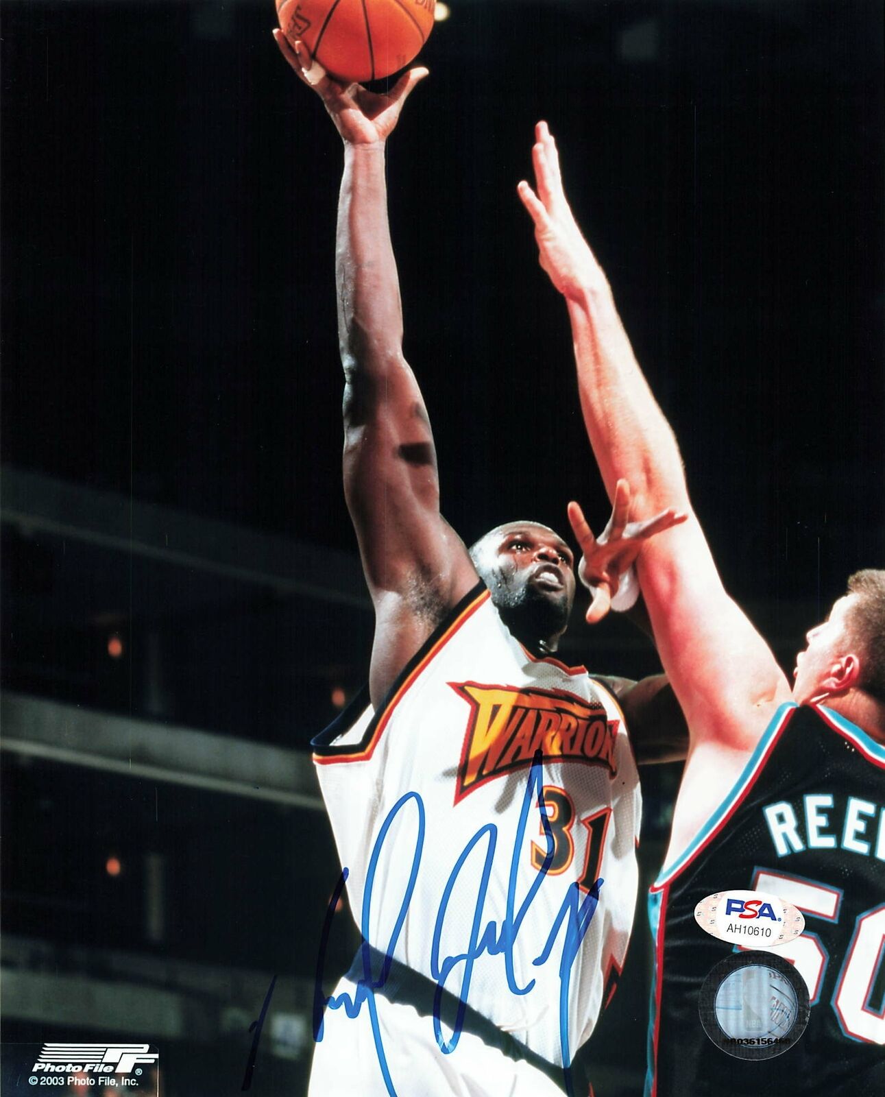 Adonal Foyle signed 8x10 photo PSA/DNA Warriors Autographed