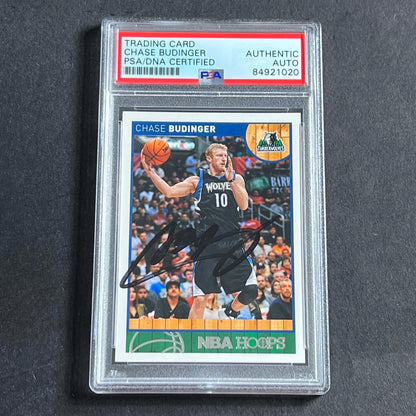 2013-14 Panini Hoops #216 Chase Budinger Signed Card AUTO PSA Slabbed Timberwolv
