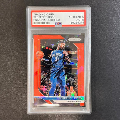 2018-19 Panini Prizm #149 Terrence Ross Signed Card AUTO PSA Slabbed Magic