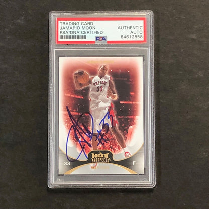 2008-09 Hot Prospects #61 Jamario Moon Signed Card AUTO PSA Slabbed Raptors