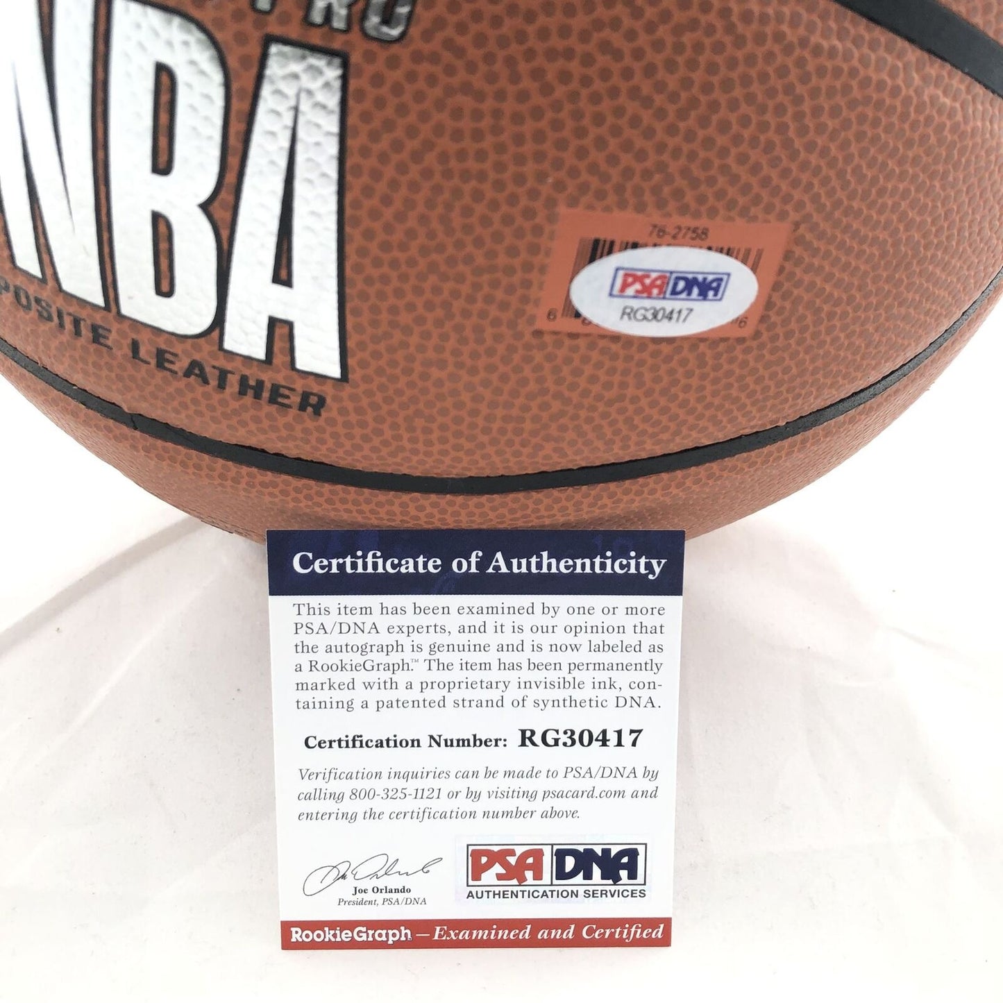 Vernon Carey Jr Signed Basketball PSA/DNA Duke Blue Devils Autographed