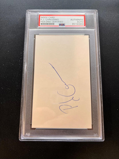 P.J. Carlesimo signed cut PSA/DNA slabbed AUTO Nets