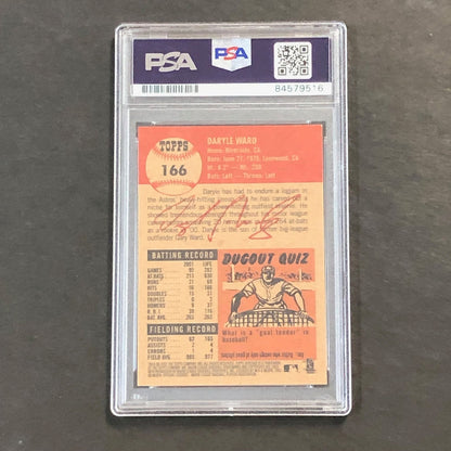 2002 Topps Heritage #166 Daryle Ward Card PSA Slabbed Auto 10 Astros