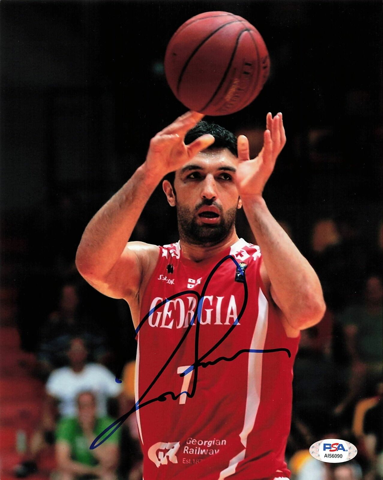 Zaza Pachulia signed 8x10 photo PSA/DNA Georgia Autographed Golden Sate Warriors