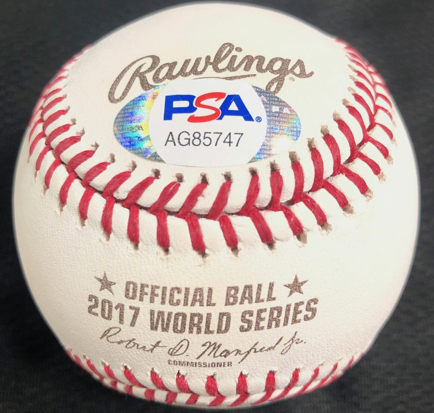 Evan Gattis signed 2017 WS Baseball PSA/DNA World Series autographed