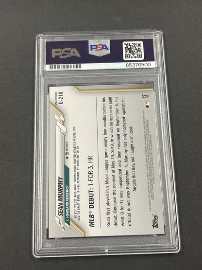2020 Topps #U-126 Sean Murphy signed Card AUTO PSA/DNA Slabbed Oakland Athletics