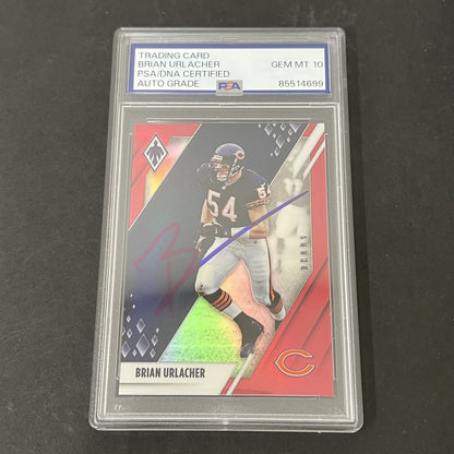2021 Panini Phoenix #25 Brian Urlacher signed card PSA 10