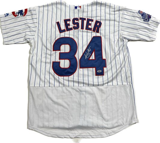 Jon Lester signed jersey PSA/DNA Chicago Cubs Autographed