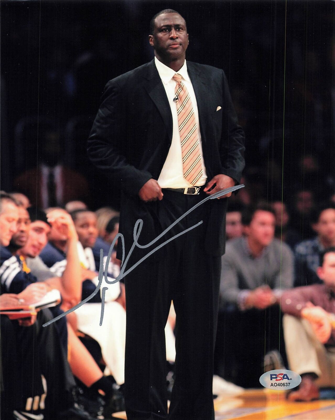 Tyrone Corbin signed 8x10 photo PSA/DNA Sacramento Kings Autographed