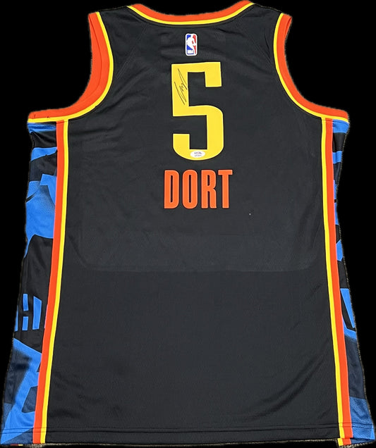 Luguentz Dort Signed Jersey PSA Oklahoma City Thunder Autographed