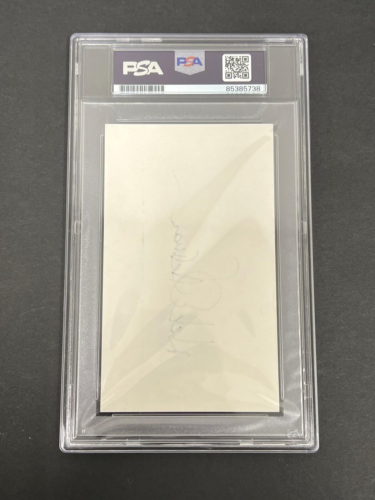 Nick Offerman signed Index Card PSA/DNA slabbed AUTO Parks and Rec