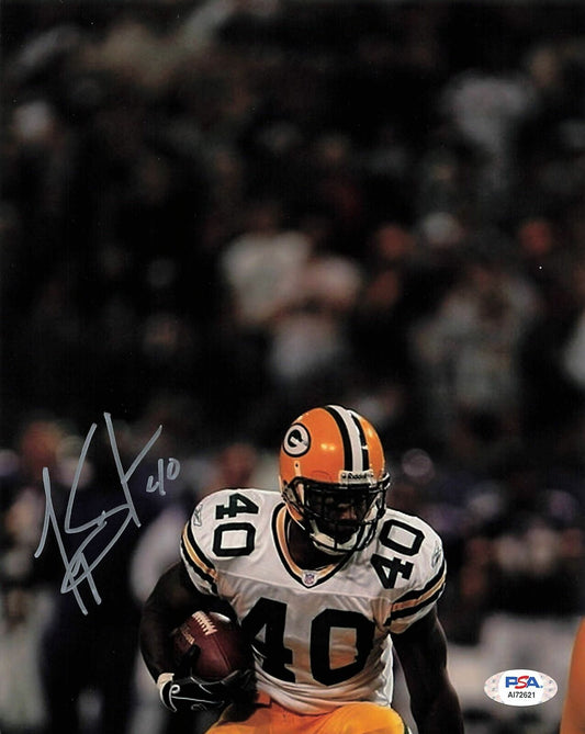 TONY FISHER Signed 8x10 photo PSA/DNA Green Bay Packers Autographed