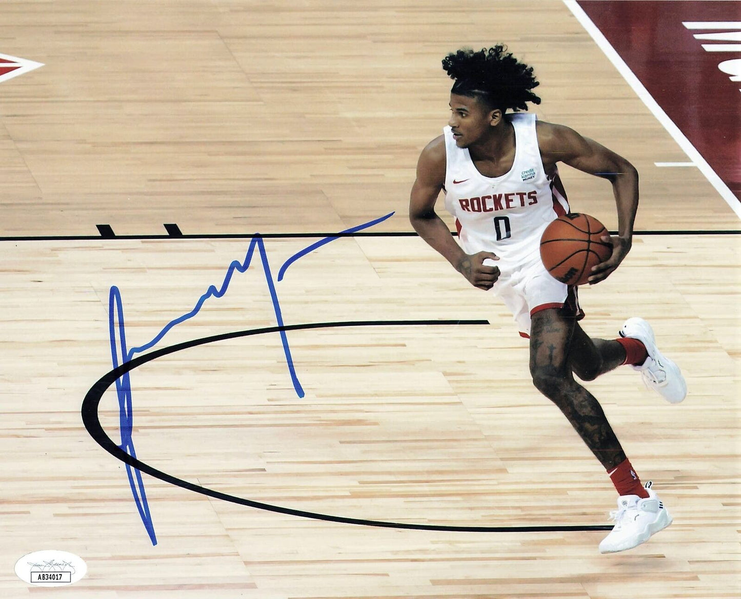 Jalen Green signed 8x10 photo JSA Houston Rockets Autographed