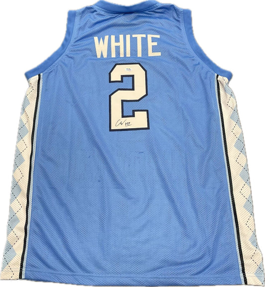 Coby White Signed Jersey PSA/DNA North Carolina Autographed