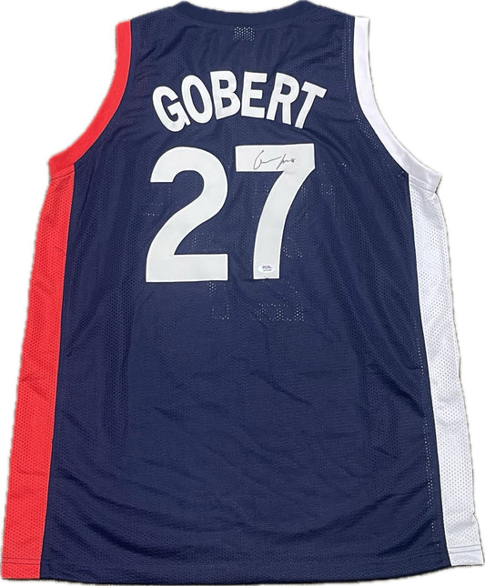 Rudy Gobert Signed Jersey PSA France Autographed