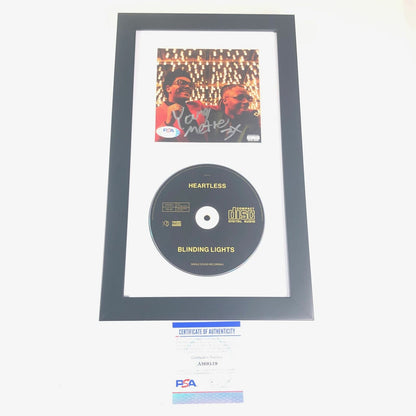 Young Metro Boomin Signed CD Cover Framed PSA/DNA Autographed Blinding Lights