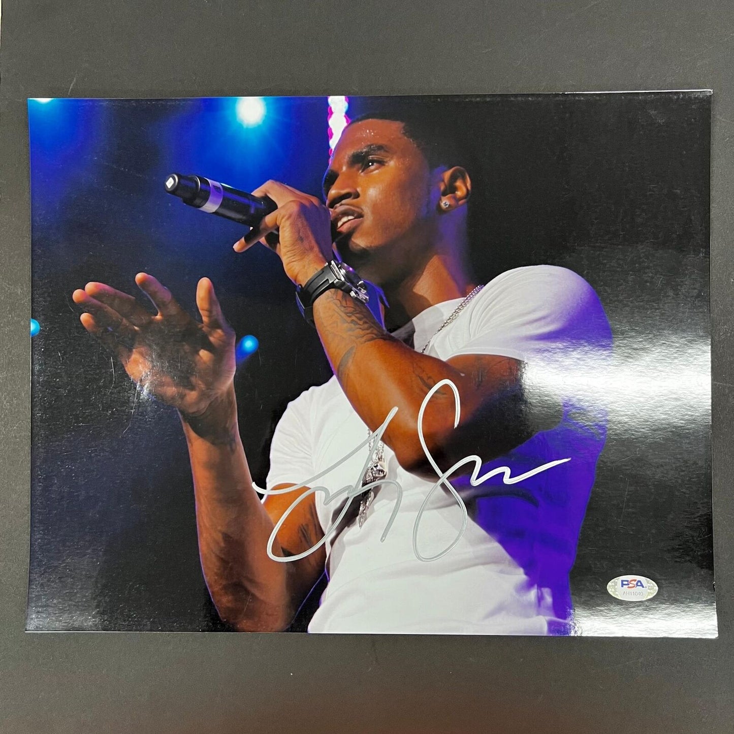 Trey Songz signed 11x14 photo PSA/DNA autographed Rapper