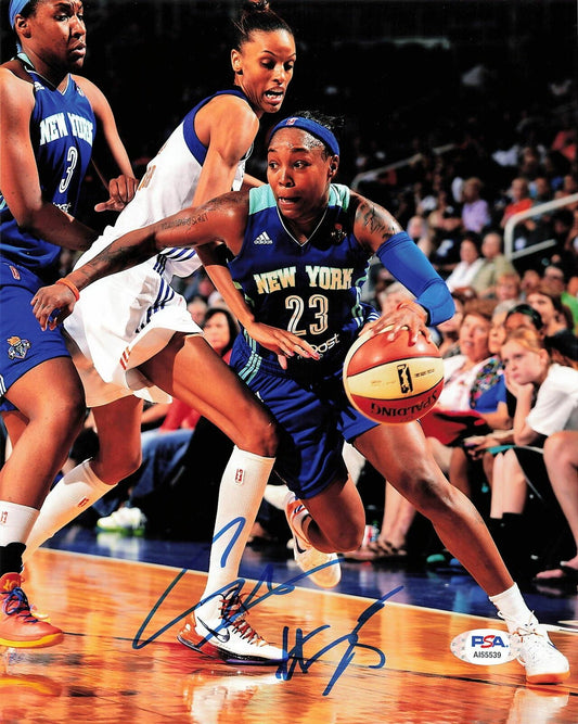 CAPPIE PONDEXTER Signed 8x10 photo WNBA PSA/DNA Autographed