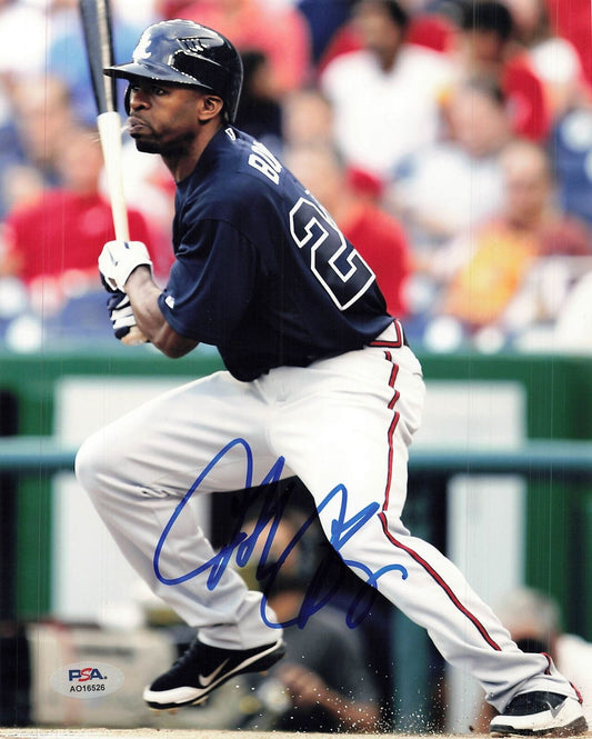 Michael Bourn signed 8x10 photo PSA/DNA Braves Autographed