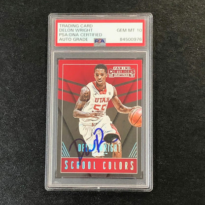 2015-16 Contenders Draft Picks School Colors #14 Delon Wright Signed Card AUTO 1