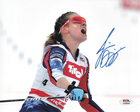 Jessie Diggins signed 8x10 photo PSA Autographed Olympic Skier