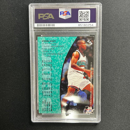 1996 Fleer #279 Byron Scott Signed Card AUTO PSA Slabbed Grizzlies