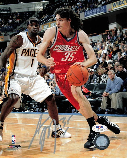 Adam Morrison signed 8x10 photo PSA/DNA Charlotte Bobcats Autographed