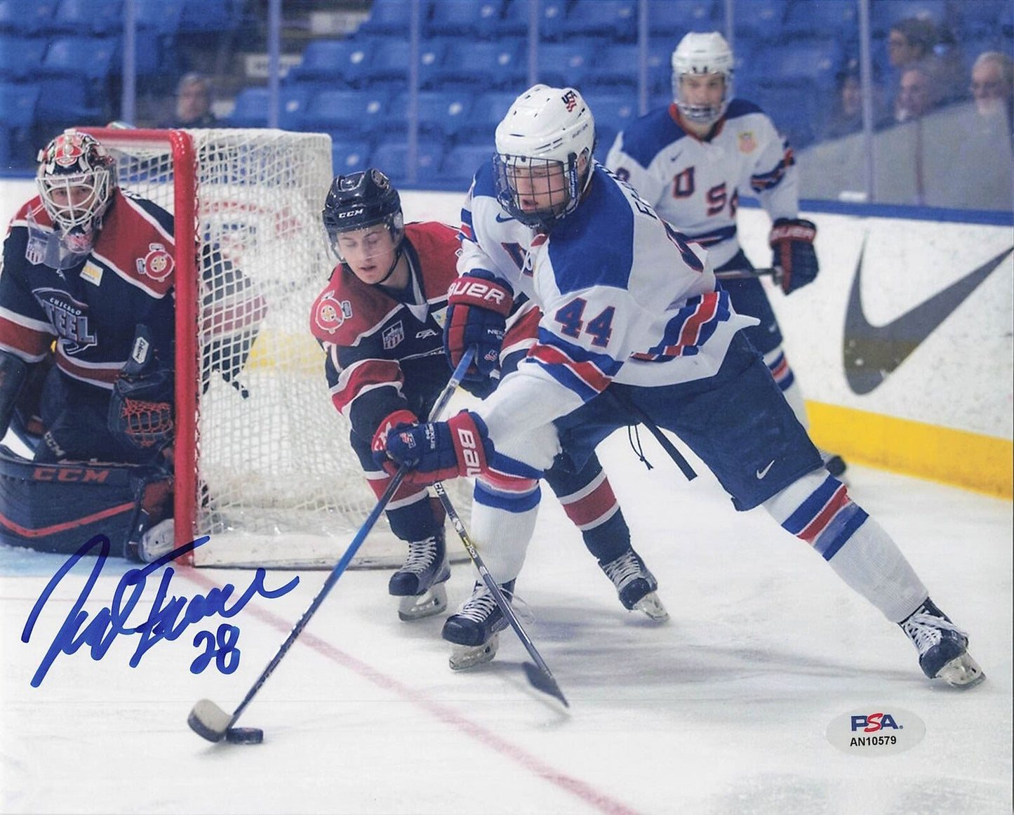 Joel Farabee signed 8x10 photo PSA/DNA Autographed