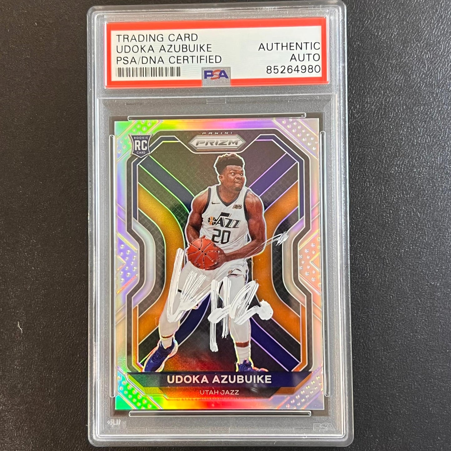 2020-21 Panini Prizm #267 Udoka Azubuike AUTO Signed Card PSA/DNA Encapsulated J