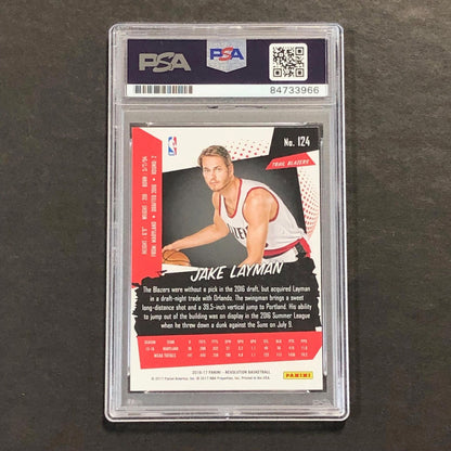 2016-17 Panini Revolution #124 Jake Layman Signed Rookie Card AUTO 10 PSA Slabbe