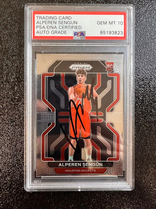 2021-22 Panini Prizm #318 Alperen Sengun Auto Grade 10 PSA Slabbed RC