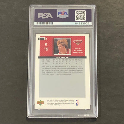 2002-03 Upper Deck MVP #5 Dan Dickau Signed Card AUTO GRADE 10 PSA Slabbed Hawks