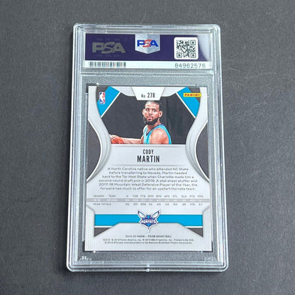 2019-20 Panini Prizim #278 Cody Martin Signed Card AUTO PSA/DNA Slabbed RC Horne