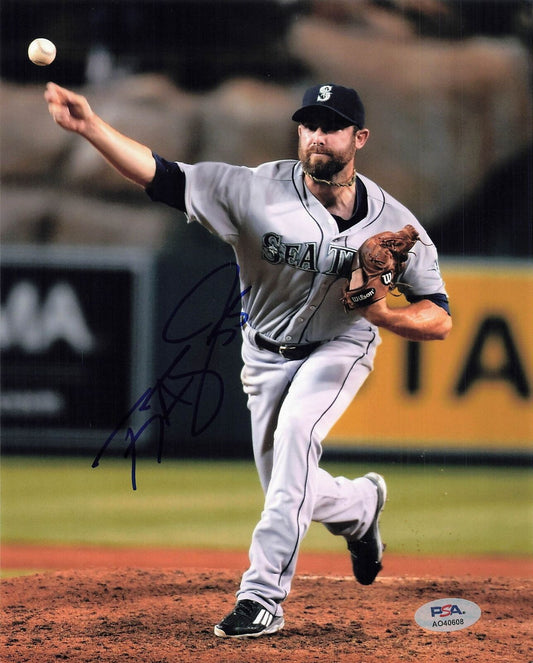 Tony Zych signed 8x10 photo PSA/DNA Seattle Mariners Autographed