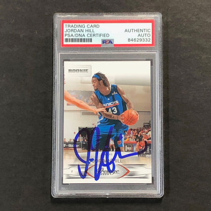 2009-10 PANINI PRESTIGE #158 Jordan Hill Signed Card AUTO PSA Slabbed RC Knicks