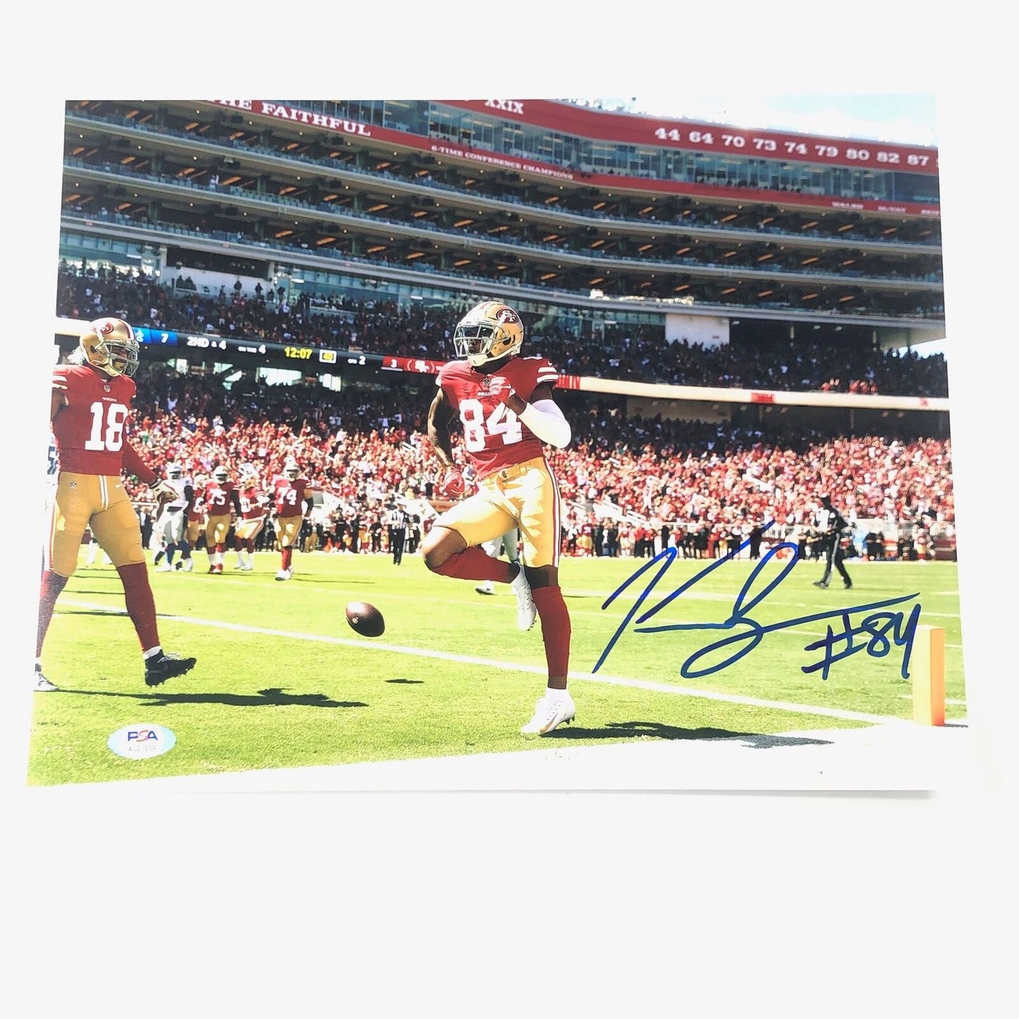 KENDRICK BOURNE signed 11x14 photo PSA/DNA San Francisco 49ers Autographed