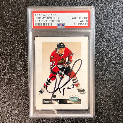1994-95 Parkhurst #V65 Jeremy Roenick Signed Card AUTO PSA slabbed Blackhawks