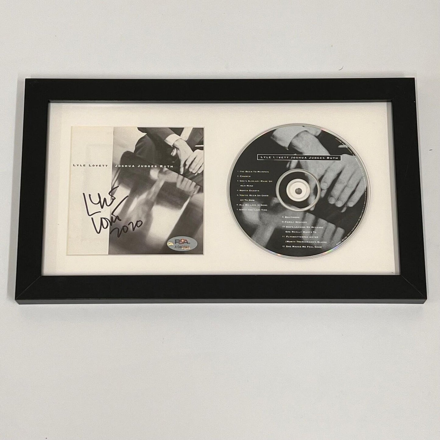 Lyle Lovett Signed Joshua Judges Ruth Album CD Cover Framed PSA/DNA Autographed