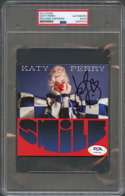 Katy Perry Signed Smile CD Cover PSA/DNA Encapsulated Autographed Slabbed