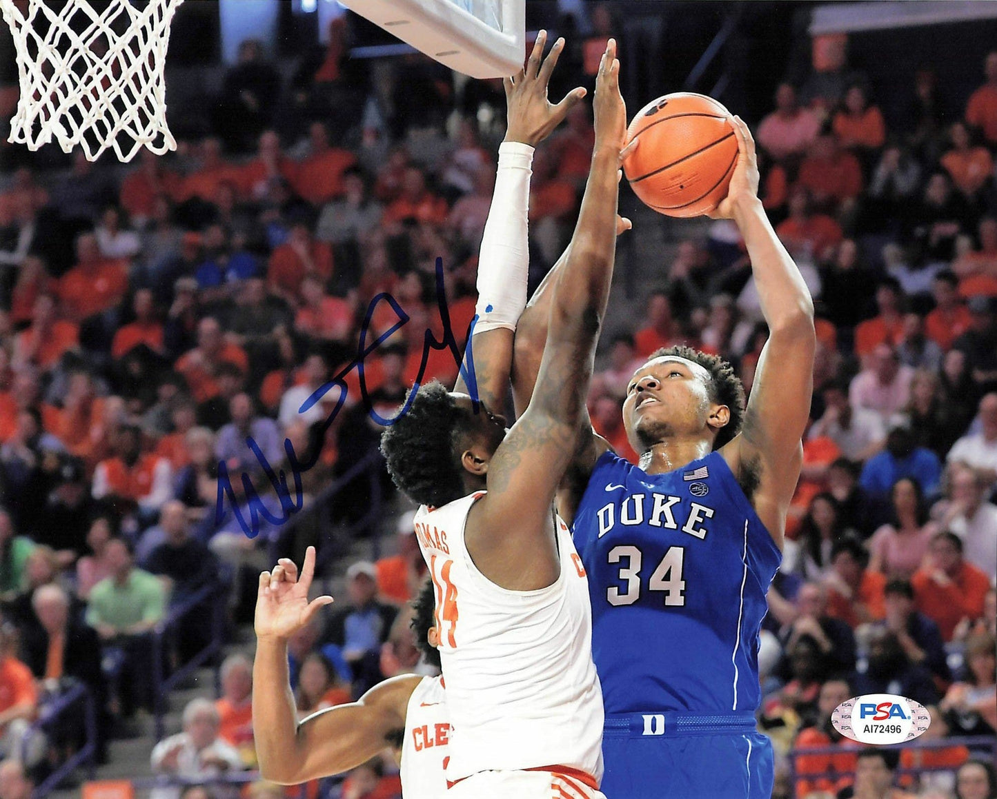 Wendell Carter Jr. signed 8x10 Photo PSA/DNA Duke Autographed Bulls