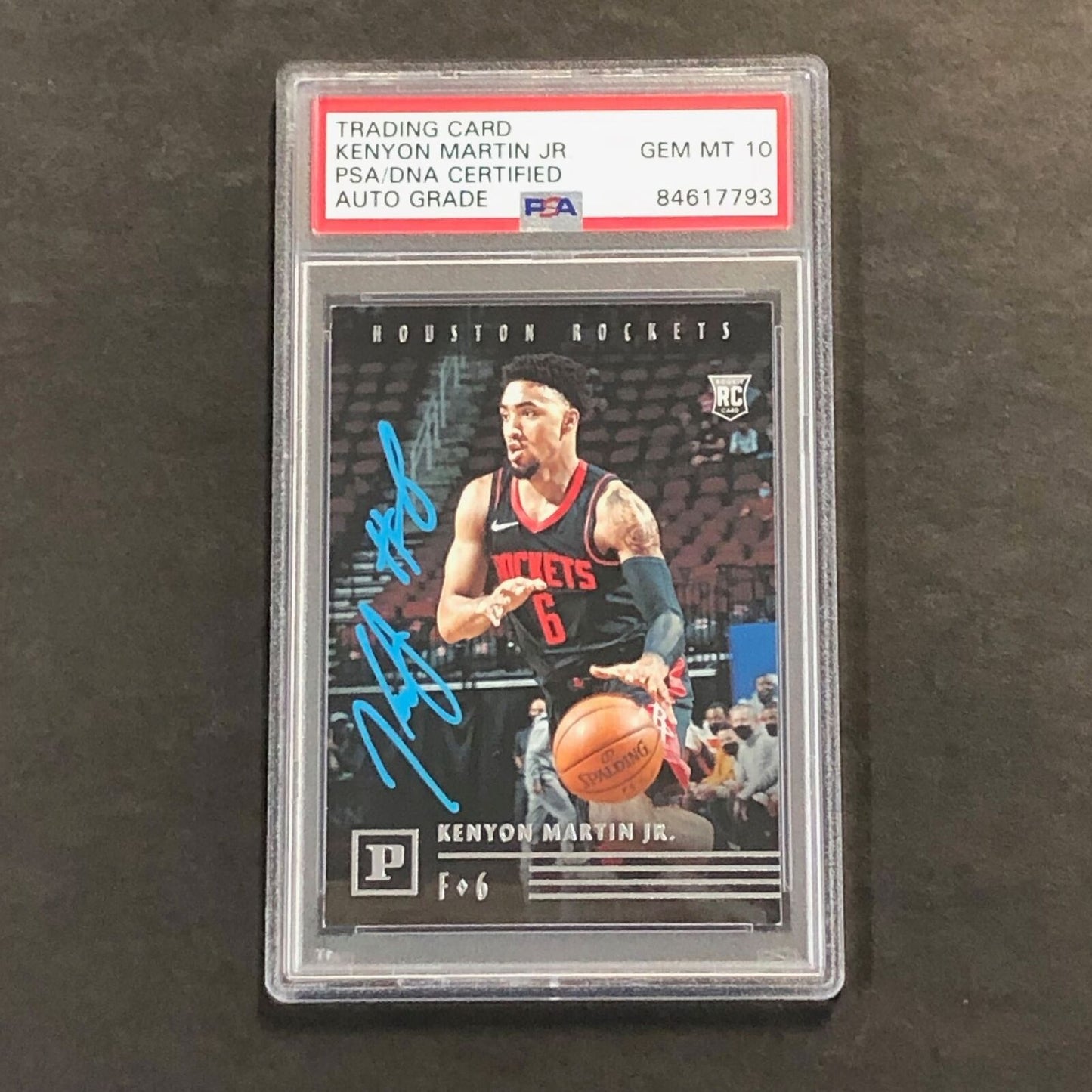 2020-21 Panini Chronicles #125 Kenyon Martin Jr. Signed Card AUTO 10 PSA Slabbed