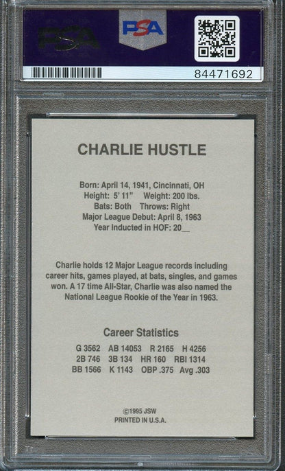 Pete Rose Signed Card PSA Slabbed Auto 10 Cincinnati Reds Autographed