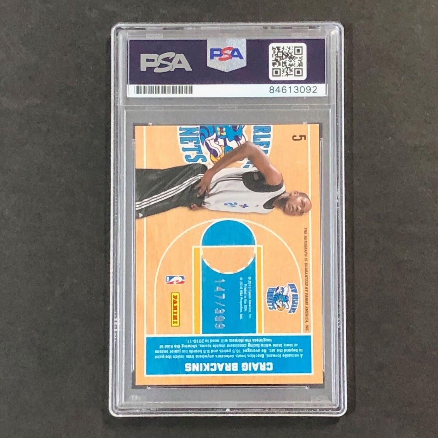 2010-11 Panini Threads #5 Craig Brackins Signed Card AUTO PSA/DNA Slabbed RC Hor