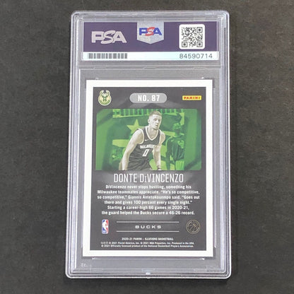 2020-21 Panini Illusions #87 DONTE DIVINCENZO Signed Card AUTO PSA/DNA Slabbed B