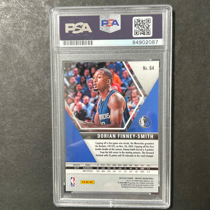2019-20 Panini Mosaic #64 Dorian Finney-Smith Signed Card AUTO PSA Slabbed Maver