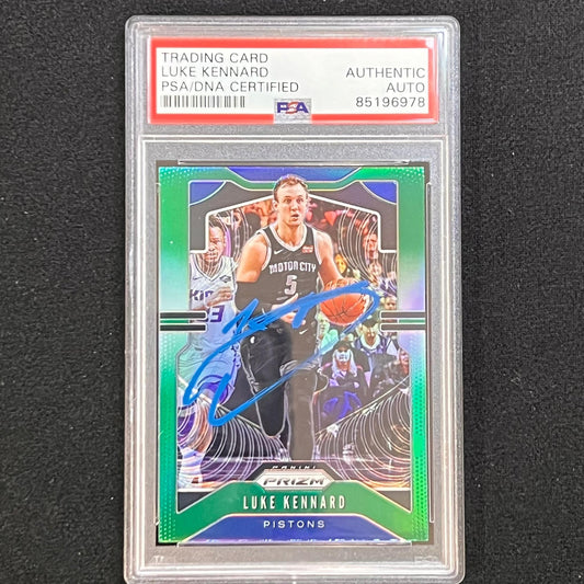 2019-20 Panini Prizm #93 Luke Kennard Signed AUTO PSA Slabbed Pistons