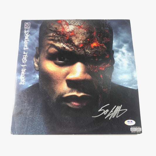 50 Cent signed Before I Self Destruct LP Vinyl PSA/DNA Album autographed