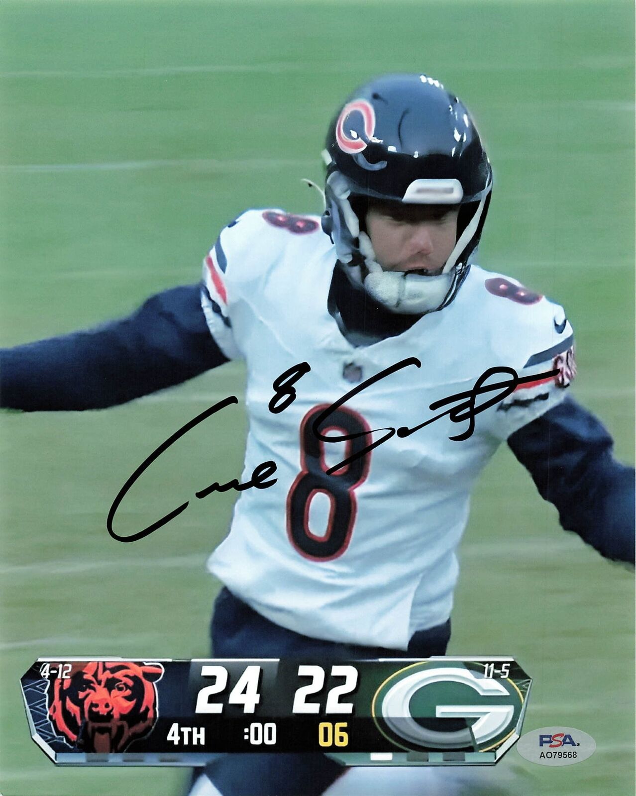 Cairo Santos Signed 8x10 photo PSA/DNA Chicago Bears Autographed